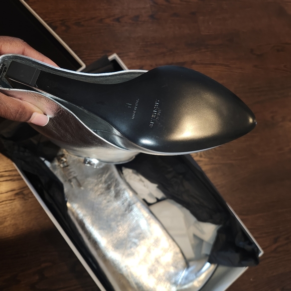 Givenchy shark lock boot silvery silver metallic sz 41 - Picture 6 of 10